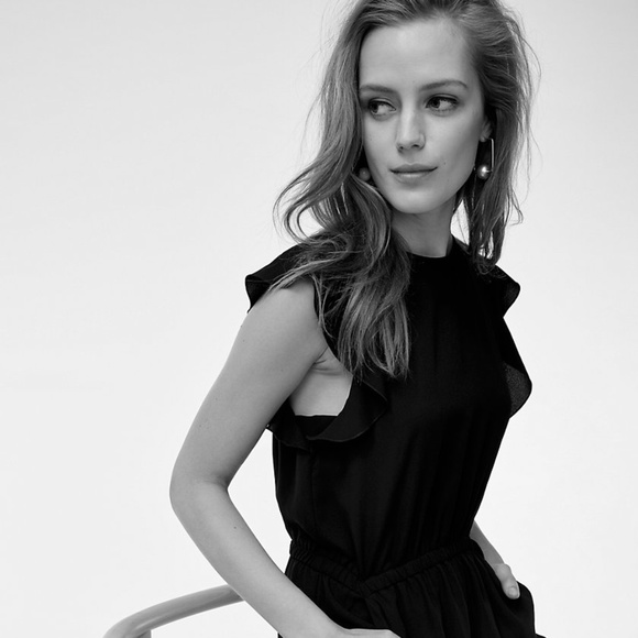 BNWOT⎜Aritzia Wilfred⎜FLEURETTE JUMPSUIT⎜BLACK - Picture 3 of 12